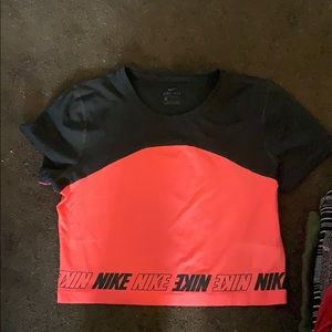 Nike dry fit mesh crop top